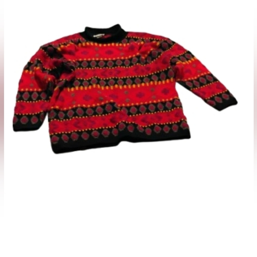 Vintage 1990s Keren Made in U.S.A. Southwest Patterned Sweater